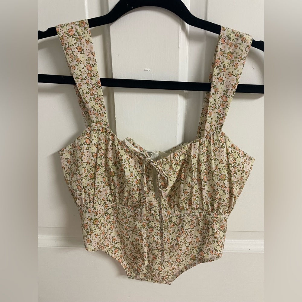 Lucid Pink Small Corset Style Tank Top
